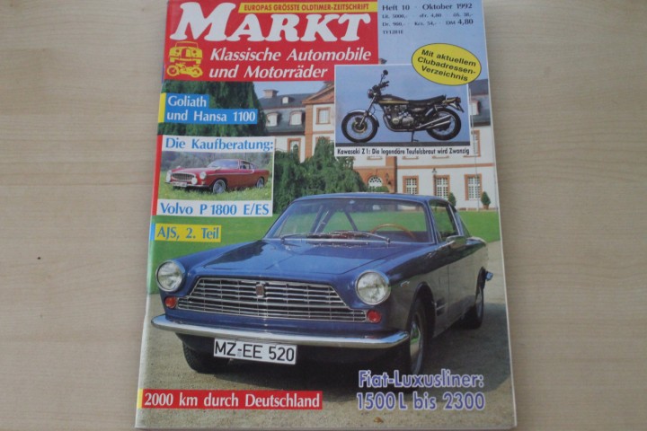 Deckblatt Oldtimer Markt (10/1992)